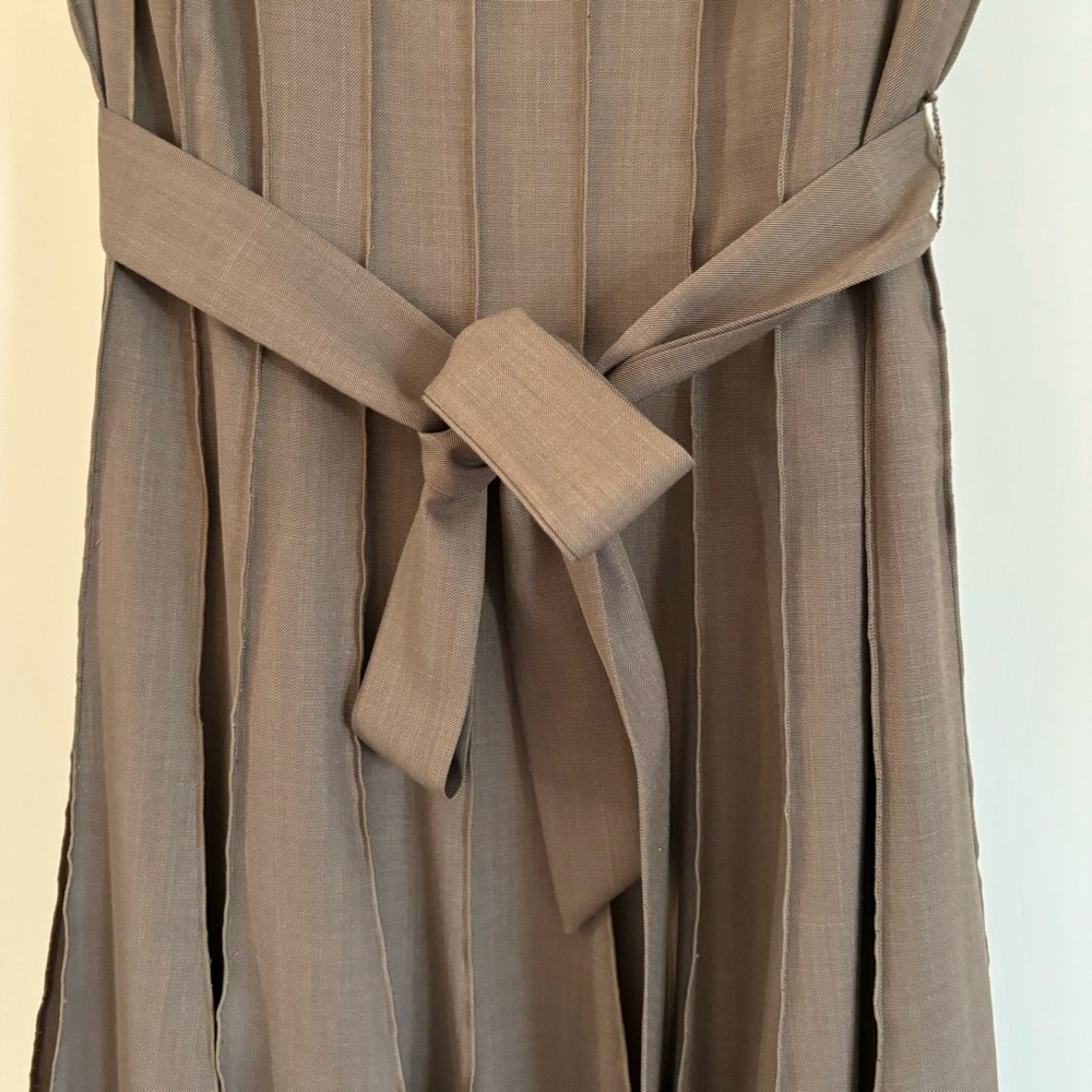 Calvin Klein Brown Pleated Dress - Picture 5 of 5